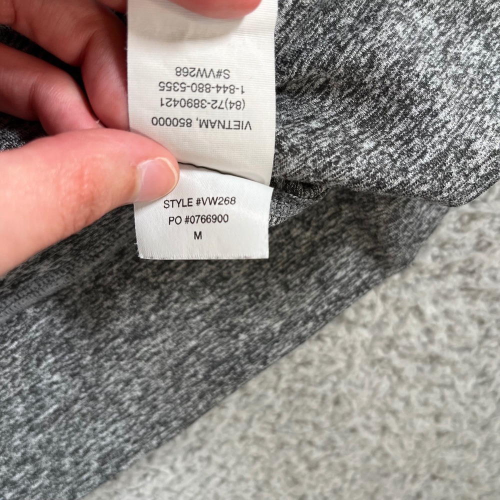 Vuori Womens Halo Performance 2.0 Zip Front Hoodie Gray Heather Size Medium - Picture 6 of 8